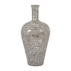 Sagebrook Home 18494-02 Glass, 24" Mosaic Vase, Brown Quartz