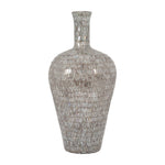 Sagebrook Home 18494-02 Glass, 24" Mosaic Vase, Brown Quartz