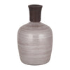 Sagebrook Home 18615 Glass, 16" Wooden Top Vase, Blush