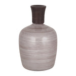 Sagebrook Home 18615 Glass, 16" Wooden Top Vase, Blush