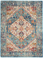 Nourison Passion Transitional Ivory/Light Blue Area Rug