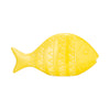 Sagebrook Home 17841-01 Ceramic, 13", Zigzag Scaled Fish, Yellow
