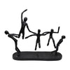 Sagebrook Home 18057 Metal, 15" Contortionists, Black