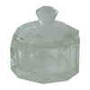 Sagebrook Home 17638 Glass, 4" Trinket Box with Knob Lid, Clear