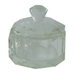 Sagebrook Home 17638 Glass, 4" Trinket Box with Knob Lid, Clear