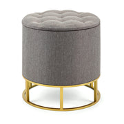 IMAX Worldwide Home Piper Gray Ottoman