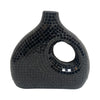 Sagebrook Home 18230-01 Ecomix, 11" Mosaic Vase, Black