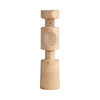Sagebrook Home 18194-01 Wood, 14" Nomad Pillar Candleholder, Natural