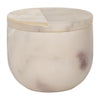 Sagebrook Home 80260 4" 7 Oz Incense Myrrh Marble & Capiz Candle, White
