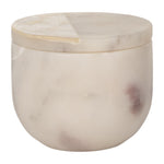 Sagebrook Home 80260 4" 7 Oz Incense Myrrh Marble & Capiz Candle, White