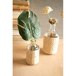 Kalalou CLAN1066 Set of Two Seagrass Wrapped Tall Vases