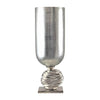 Sagebrook Home 18684-02 Glass, 23" Vase with Orb Base, Silver