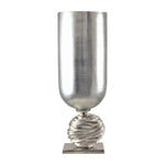 Sagebrook Home 18684-02 Glass, 23" Vase with Orb Base, Silver