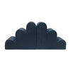 Sagebrook Home 18414-02 Ceramic, Set of 2 7" Step-Arch Bookends, Navy