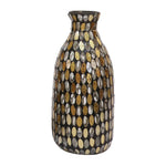 Sagebrook Home 18521-01 Glass, 9" Mosaic Vase, Copper