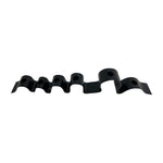 Sagebrook Home 18195-01 Metal, 20" Ribbon 6-Taper Candle Holder, Black