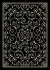 Nourison Home & Garden Transitional Black Area Rug