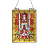 Rowena, Tiffany-Glass Victorian Window Panel 18x24
