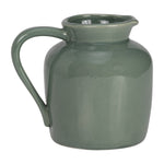 Sagebrook Home 17053-04 Ceramic, 5" Pitcher Vase, Dark Sage