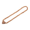 Sagebrook Home 18733 Wood, 26" Beaded Garland With Heart, Natural