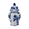 Sagebrook Home 17902-02 Ceramic, 10" Temple Jar, Blue/White