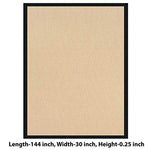 Benzara 12 x 2.5 Machine Tufted Runner Rug with Action Backing, Brown and Black