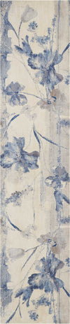 Nourison Somerset Contemporary Ivory/Blue Area Rug