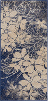 Nourison Tranquil Contemporary Beige/Navy Area Rug