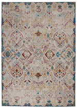 Nourison Entice Transitional Light Grey/Multicolor Area Rug