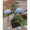 SPI Home BS3139 Stately Garden Sculpture Cranes Set of 2 - Garden Decor