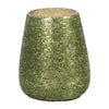 Sagebrook Home 80258-01 6" 26 Oz Forest Beaded Candle, Green