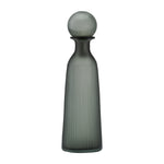 Sagebrook Home 17391-03 Glass, 17" Vase W/ Lid, Green/Smoke