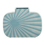 Sagebrook Home 15060-03 Ceramic, 8" Textured Vase, Aqua