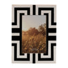 Sagebrook Home 17506 Resin, 4X6 Photo Frame, Black/White