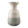 Sagebrook Home 18831-01 Glass, 14" 2-Toned Enamel Vase, White