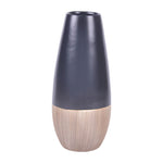 Sagebrook Home 17860-06 Ceramic, 17" 2-Tone Vase, Creme/Black