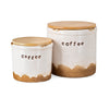 IMAX Worldwide Home TY Coffee Talk Decorative Canister - Set of 2