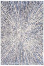Nourison Sleek Textures Contemporary Blue/Grey Area Rug