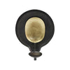 Sagebrook Home 18507-01 Metal, 9" Round Votive Holder, Black/Gold