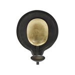 Sagebrook Home 18507-01 Metal, 9" Round Votive Holder, Black/Gold