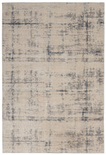 Nourison Rustic Textures Contemporary Ivory/Blue Area Rug