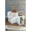 Kalalou CLUX1142 Set of Three Wooden Boxes with White Wash