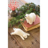 Kalalou CHB2025 Felt Polar Bears Set of 2