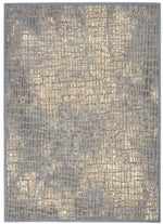 Nourison Sahara Contemporary Blue/Grey Area Rug