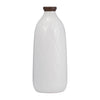 Sagebrook Home 17930-08 Ceramic, 16" Plaid Textured Vase, White