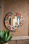 Kalalou NKHU1057 Kilim Fabric Mirror