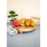 Kalalou NSS1121 Round Acacia Wood Serving Board