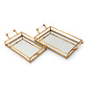 IMAX Worldwide Home Rahim Mirror Decorative Trays - Set of 2