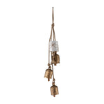Sagebrook Home 17700 Metal/Ceramic, 28" Bell Clusters, Gold/White