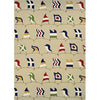 Couristan Outdoor Escape Nautical Flags 2'6" X 8'6" Runner Indoor/Outdoor  Transitional Rug